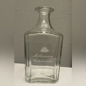 Millennium Celebration Elegant Clear Decanter=